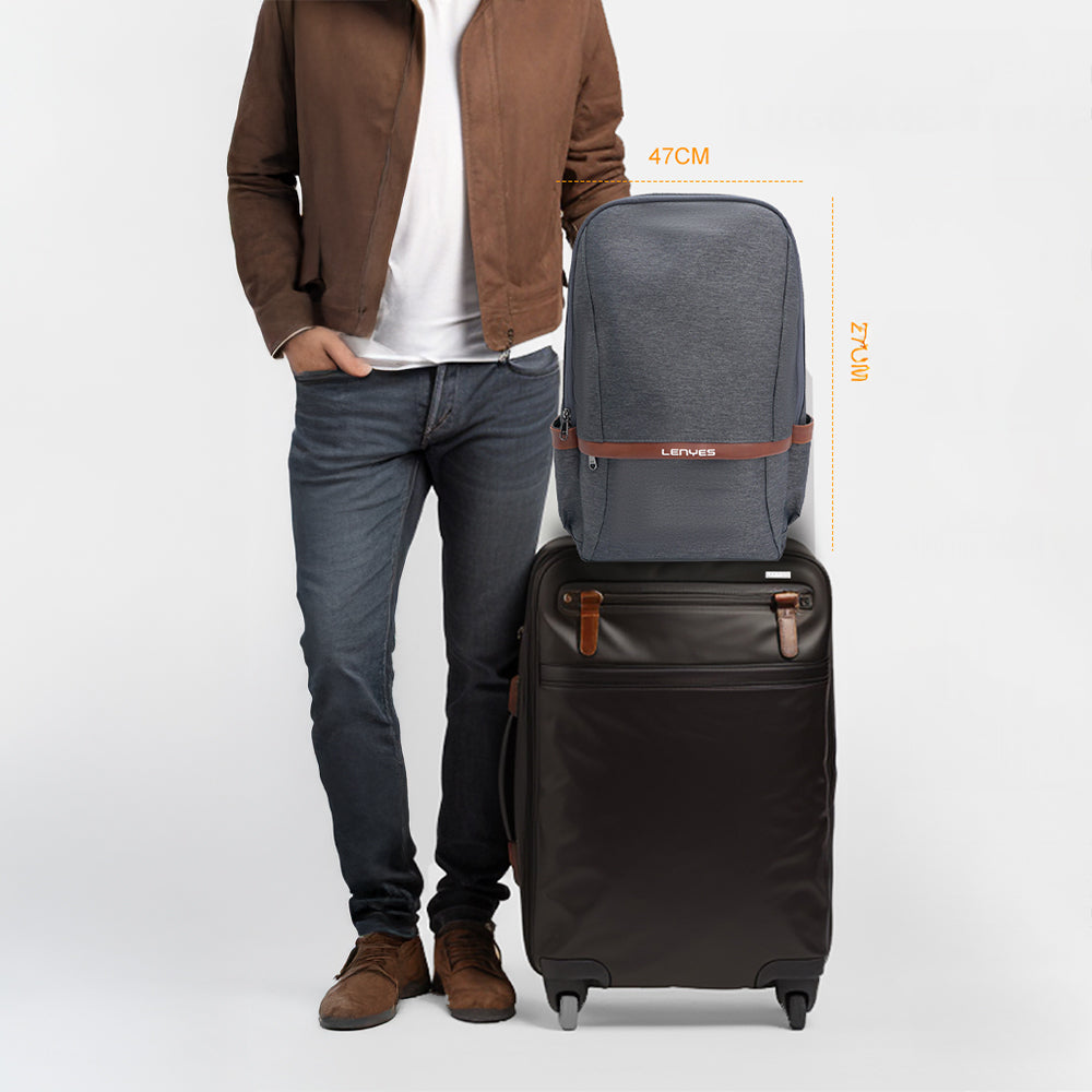 Lenyes LB545 Rambler Serisi Polyester Kumaş Su Geçirmez Sırt Çantası Lenyes LB545 Rambler Serisi Polyester Kumaş Su Geçirmez Sırt Çantası